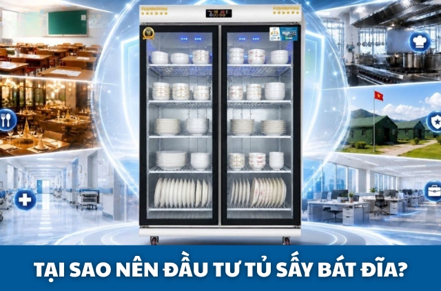 Tại sao các nhà hàng, quán ăn nên đầu tư tủ sấy bát đĩa? 1